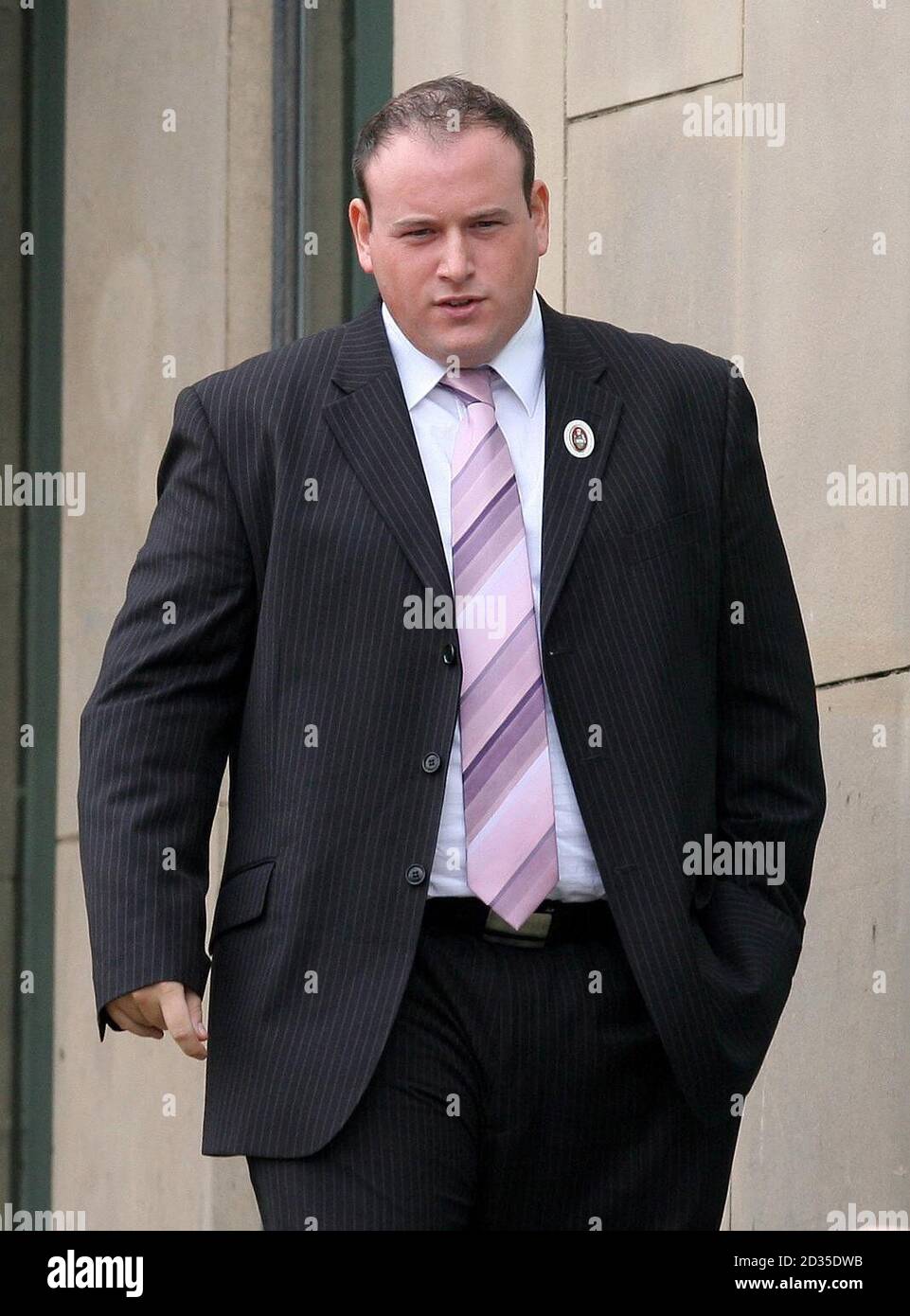 Damien Bible, 25, leaves Bolton Crown Court Stock Photo - Alamy