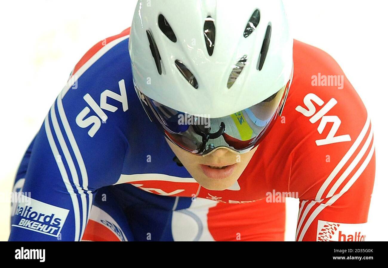 Britain s Victoria Pendleton qualifies fastest in the Sprint