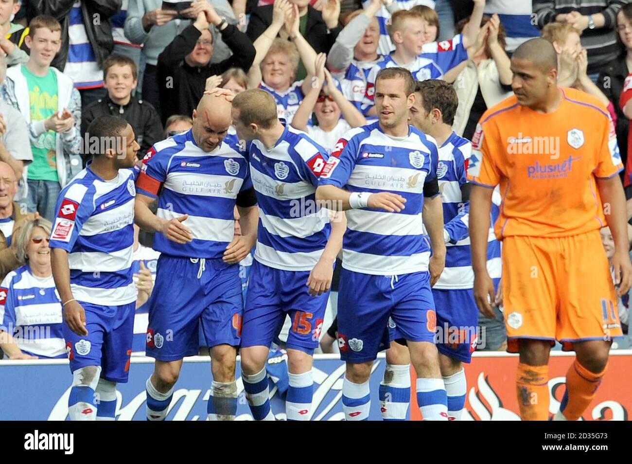 Queens park rangers gavin mahon second left hi-res stock photography ...