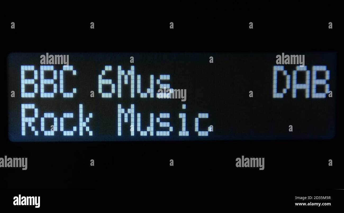 The BBC radio station 6 Music is displayed on a digital radio after it was  confirmed the closure of digital radio stations 6 Music and the Asian  Network Stock Photo - Alamy