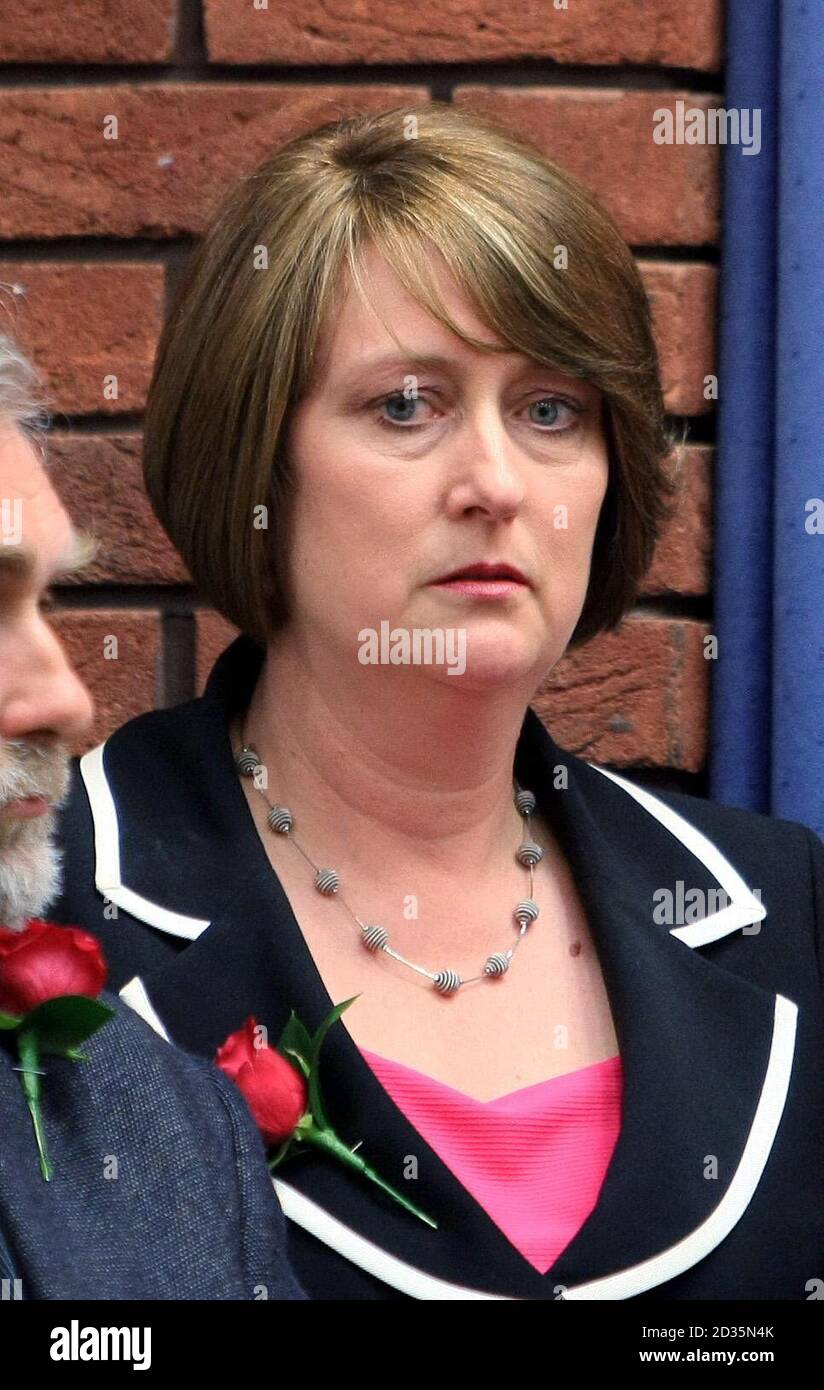 Former home secretary Jacqui Smith at her constituency count in Redditch Town Hall after she lost her seat in the 2010 General Election to Conservative Karen Lumley. Stock Photo