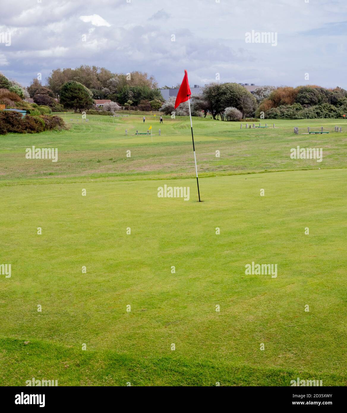 Pitch and putt golf course, Littlehampton, West Sussex, UK Stock Photo Pitch and putt golf course, Littlehampton, West Sussex, UK Stock Photo