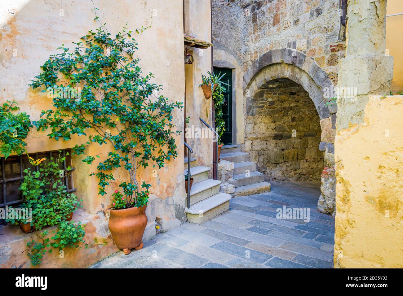 Capalbio, Tuscany, pearl of the Argentario. Castle of Capalbio. Stock Photo