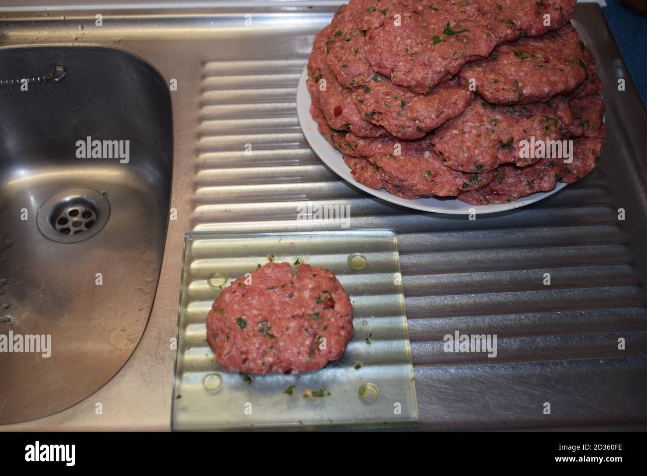 homemade burger Stock Photo