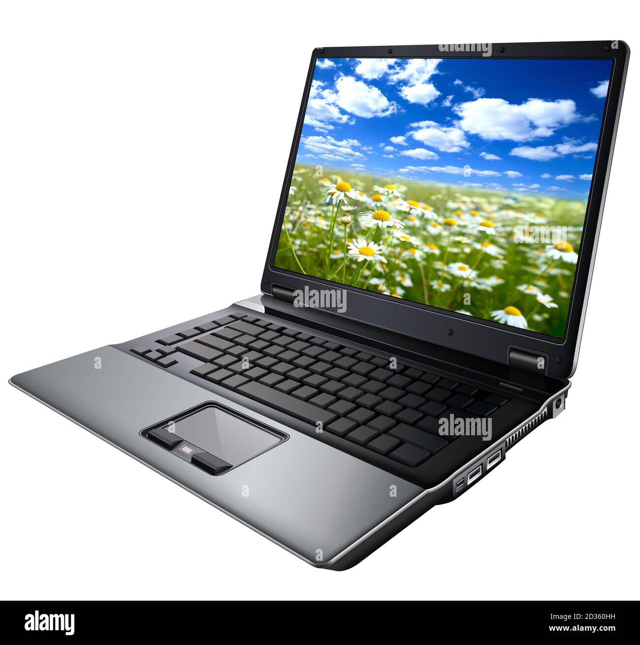 Laptop, modern computer isolated Stock Photo - Alamy