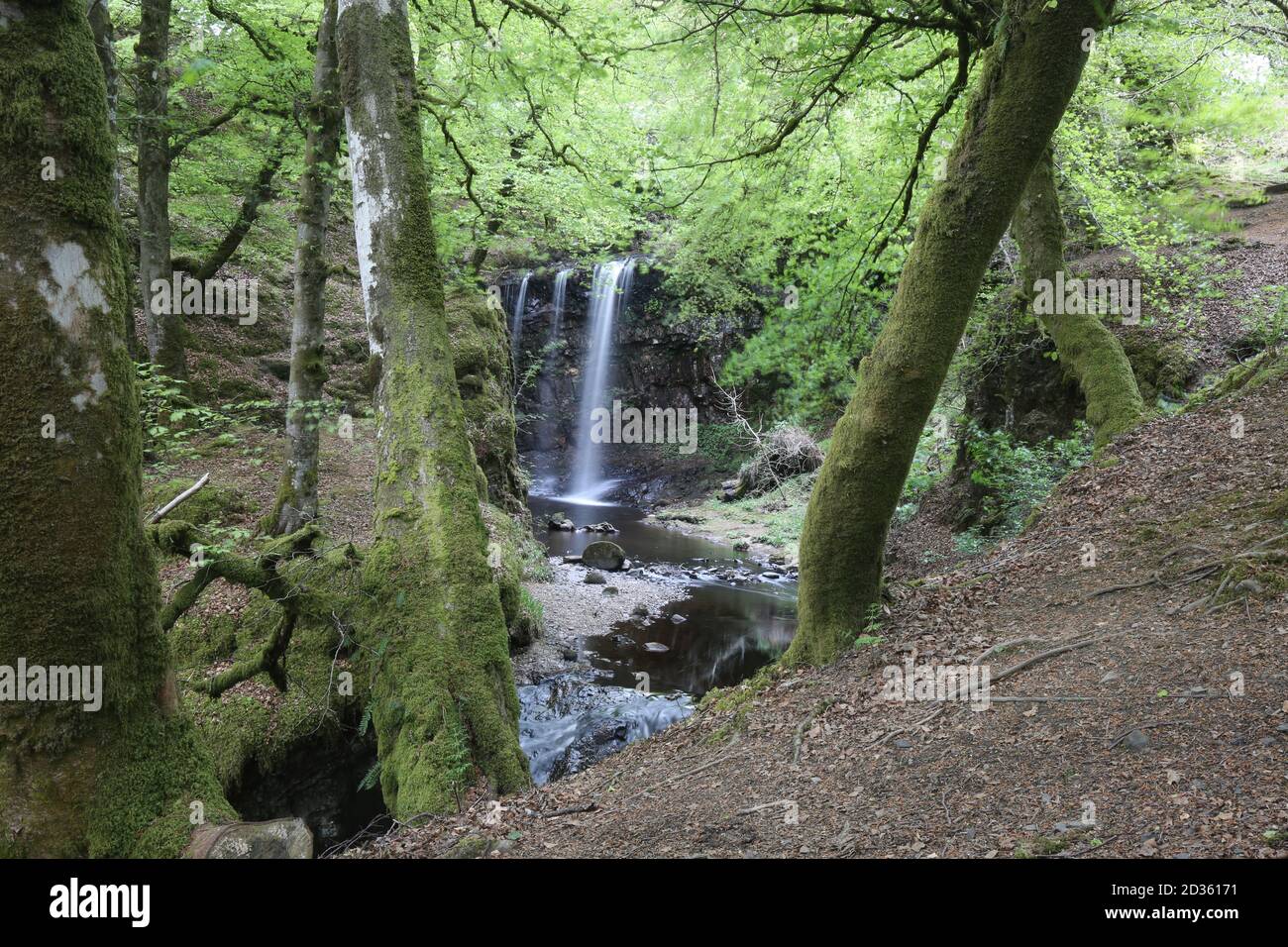 Dalcairney Waterfalls , Dalmellington, Ayrshire, Scotland, UK Stock