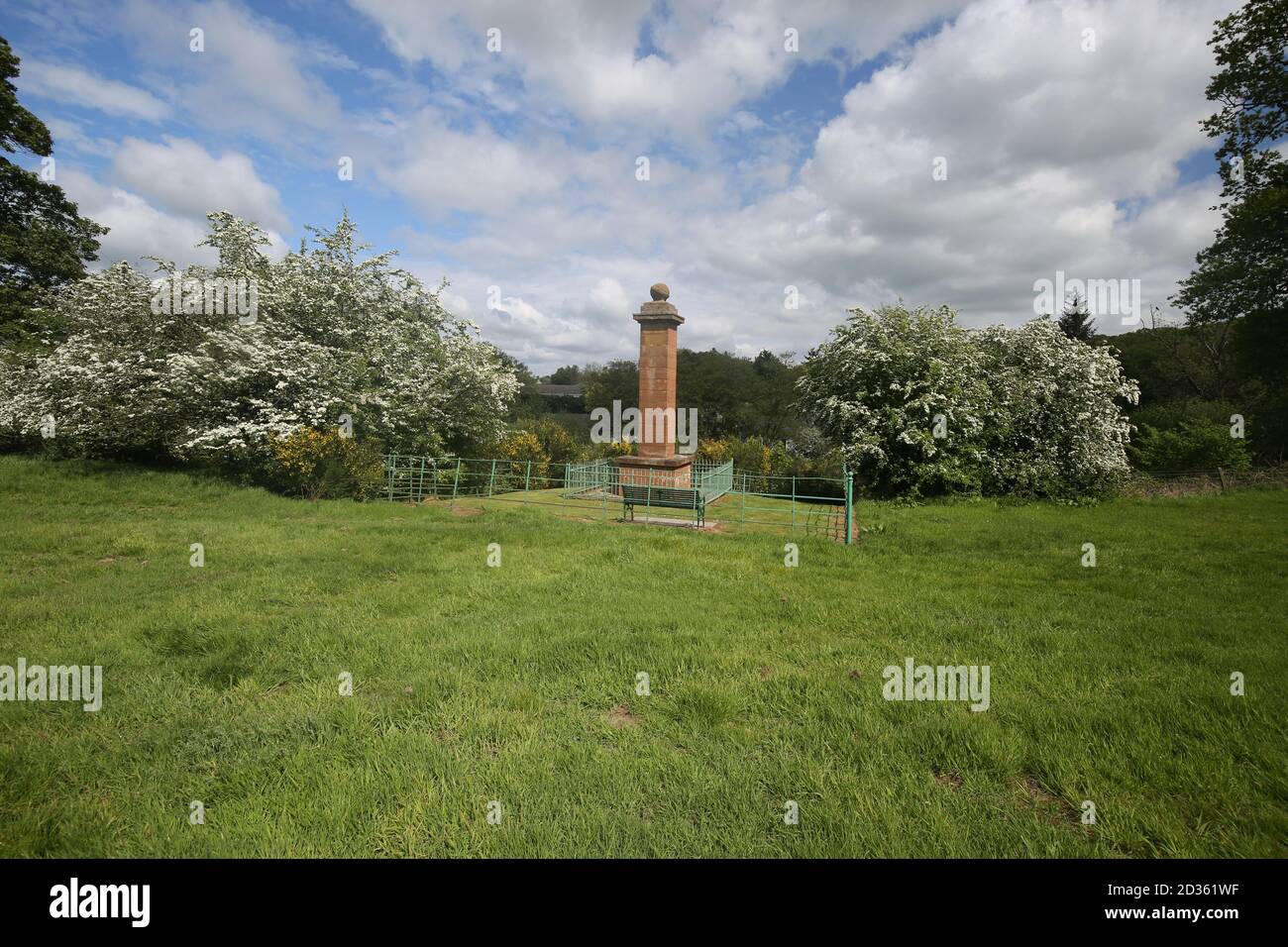 Failford, Ayrshire, Scotland, UK 20 May 2019 Highland Marys Monument ...