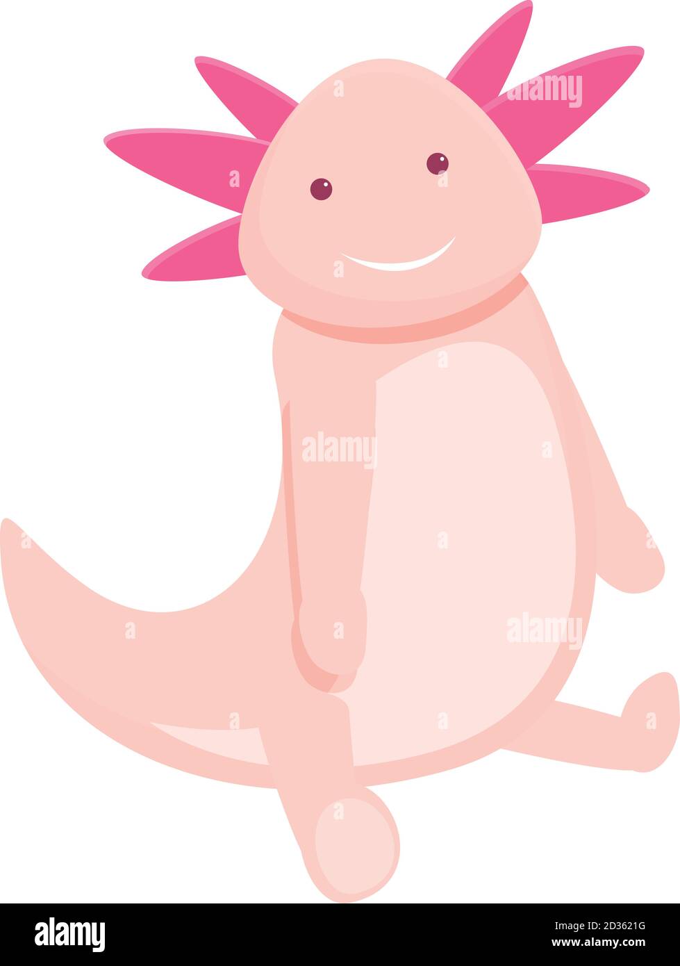 Little Axolotl Icon Cartoon Of Little Axolotl Vector Icon For Web Design Isolated On White Background Stock Vector Image Art Alamy