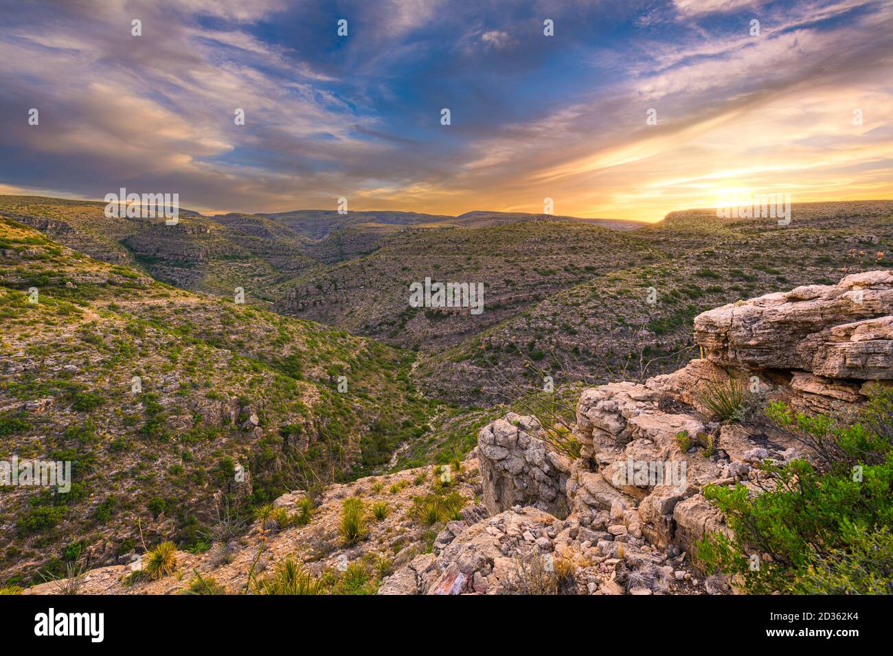 Carlsbad Cavern National Park, New Mexico, USA overlooking Rattlesnake