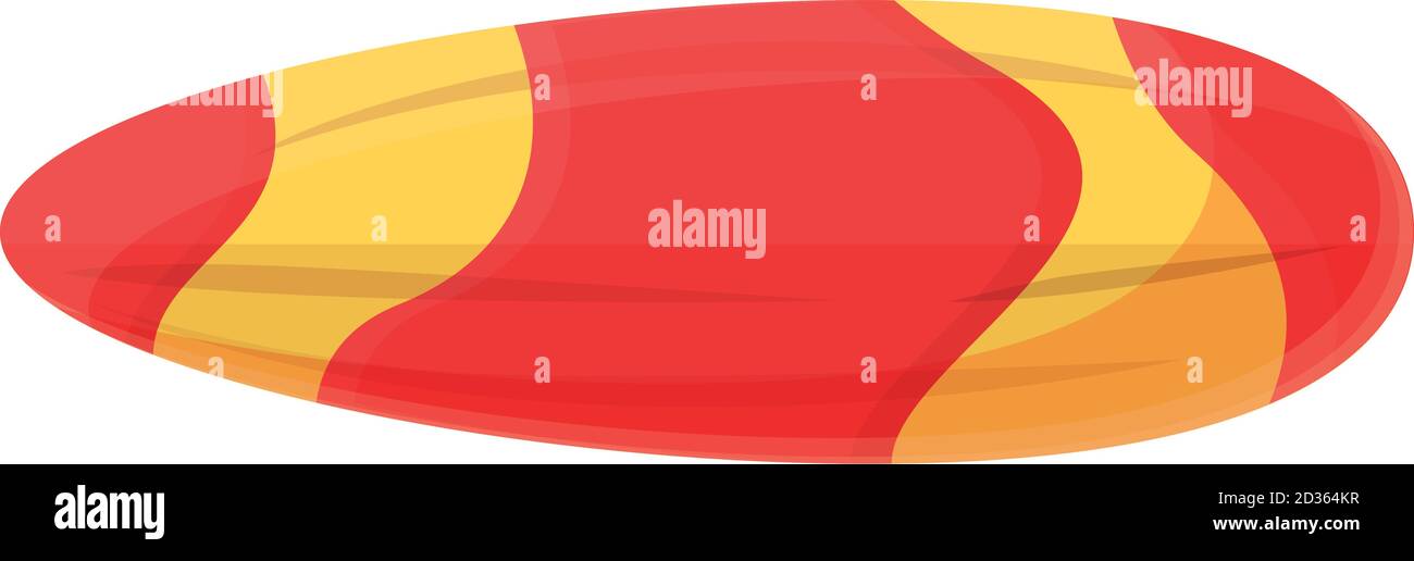Summer party surfing board icon. Cartoon of summer party surfing board ...