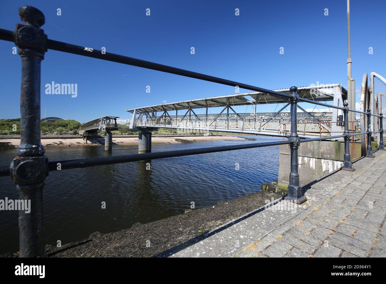 The Bridge Of Scottish Invention Is A Retractable Footbridge Across The River Irvine Which Gave