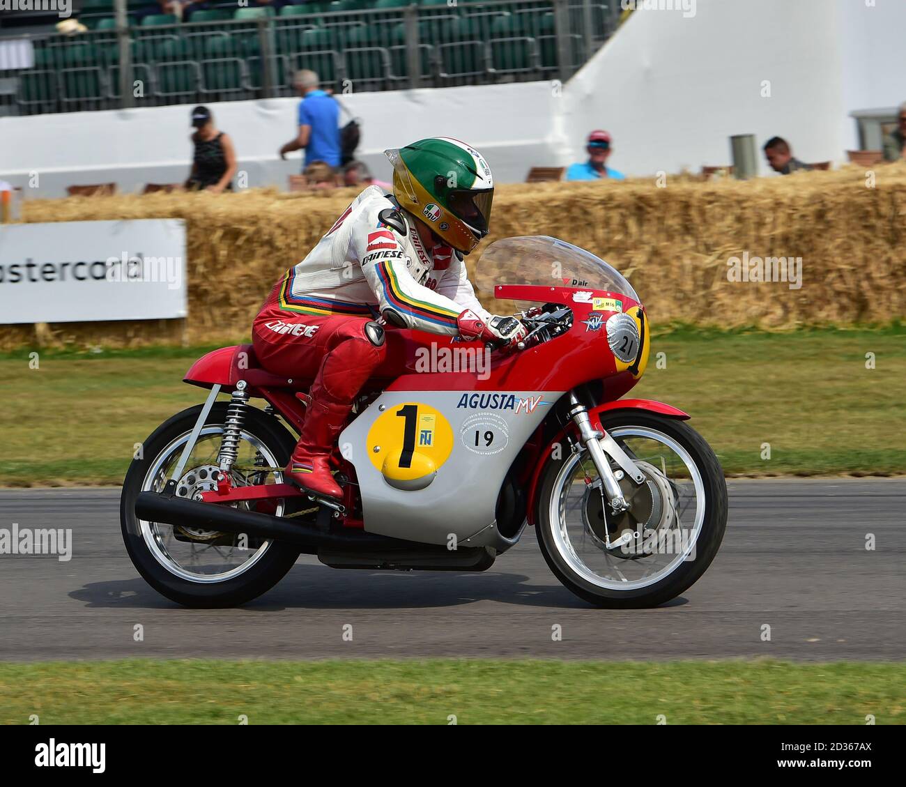 Giacomo Agostini, MV Agusta 500, Classic racing motorcycles, Goodwood Festival of Speed, Speed Kings, Motorsport's Record Breakers, Goodwood, July 201 Stock Photo
