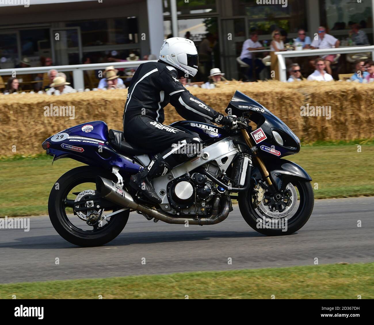 Ted Brady, Suzuki Hayabusa Turbo, Modern Racing Motorcycles, Goodwood Festival of Speed, Speed Kings, Motorsport's Record Breakers, Goodwood, July 201 Stock Photo