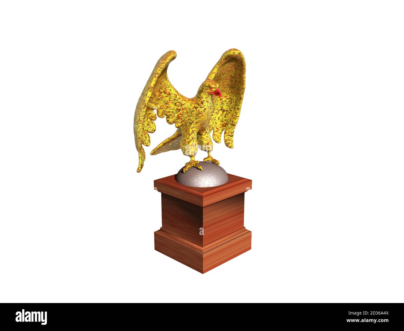 Golden eagle wings spread Cut Out Stock Images & Pictures Alamy