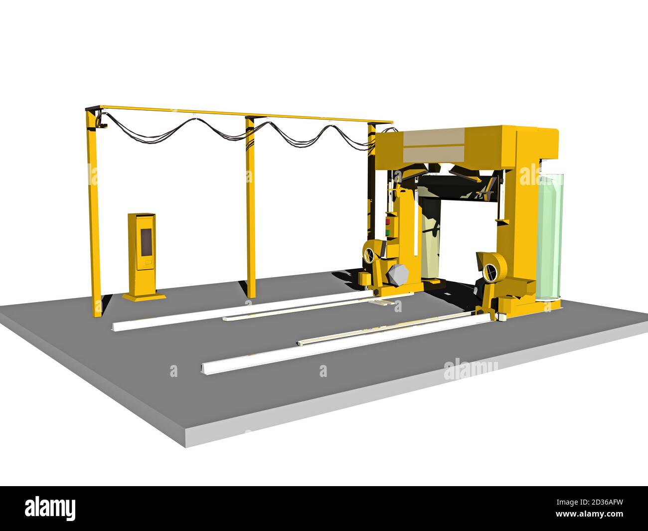 modern car wash at gas station Stock Photo Alamy