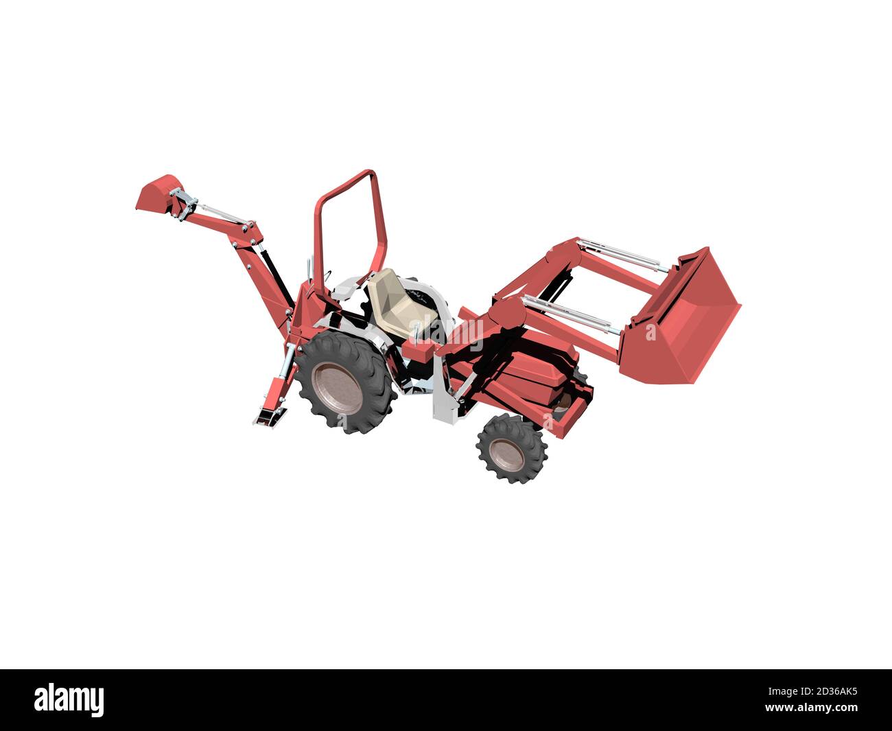 red tractor in agriculture Stock Photo Alamy