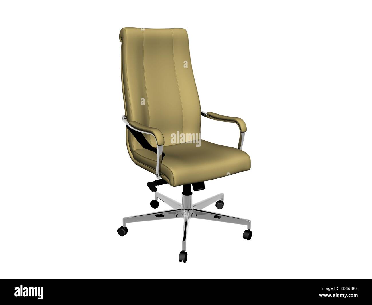Office chair with castors and backrest Stock Photo Alamy