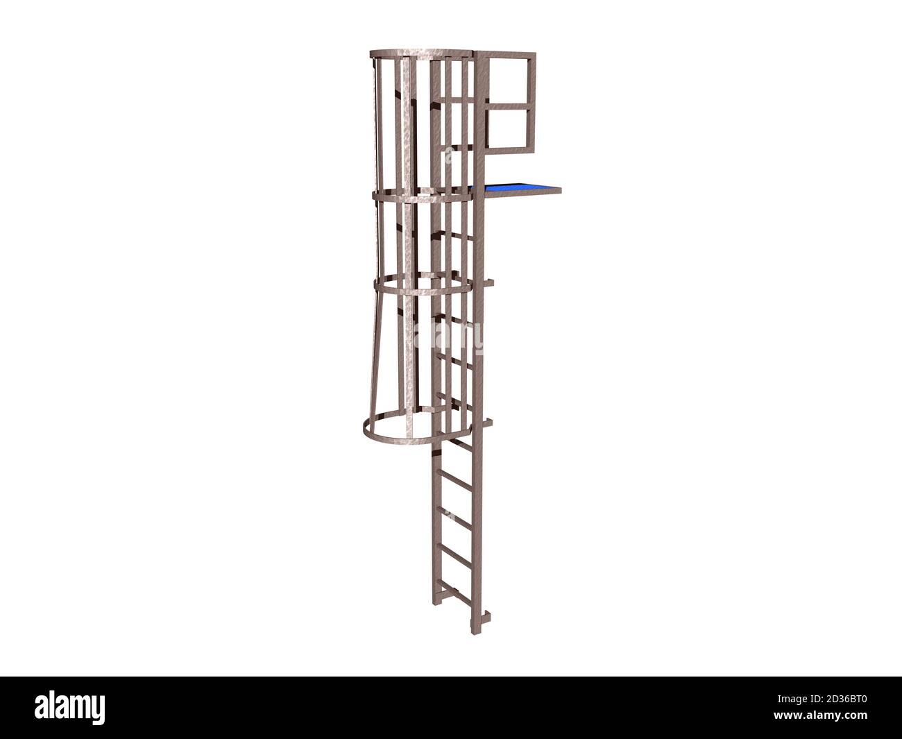 steel ladder in the industrial area Stock Photo Alamy
