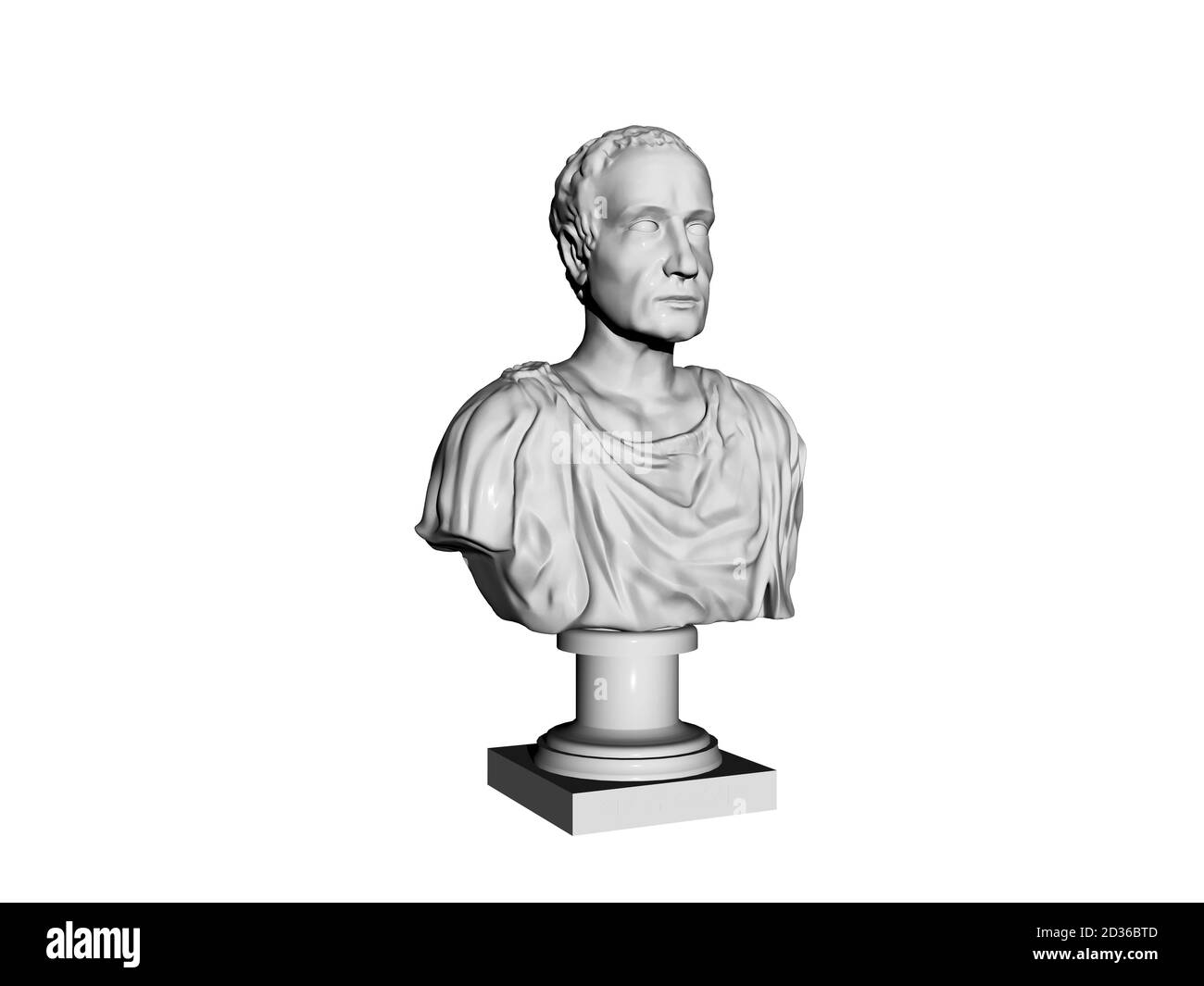 Marble bust of a general Stock Photo Alamy
