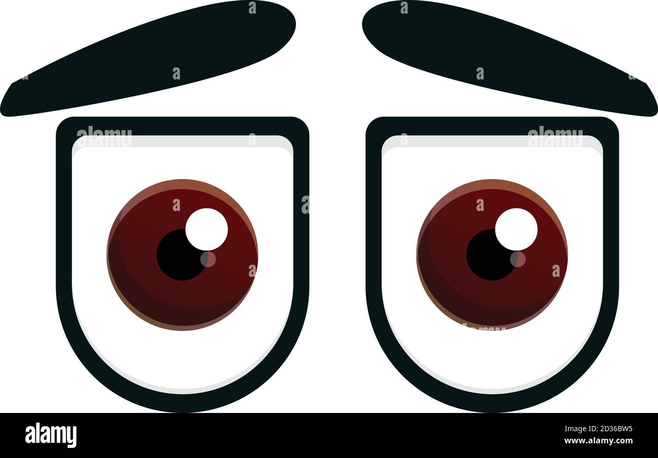 Watching eyes icon. Cartoon of watching eyes vector icon for web design