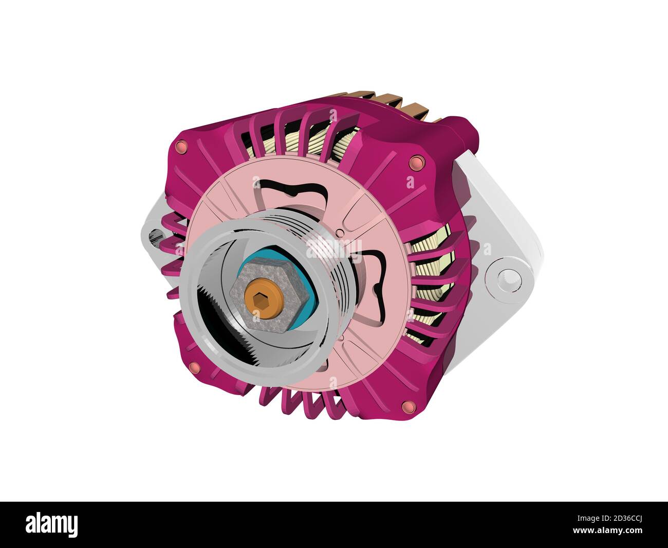 heavy electric motor with metal casing Stock Photo Alamy