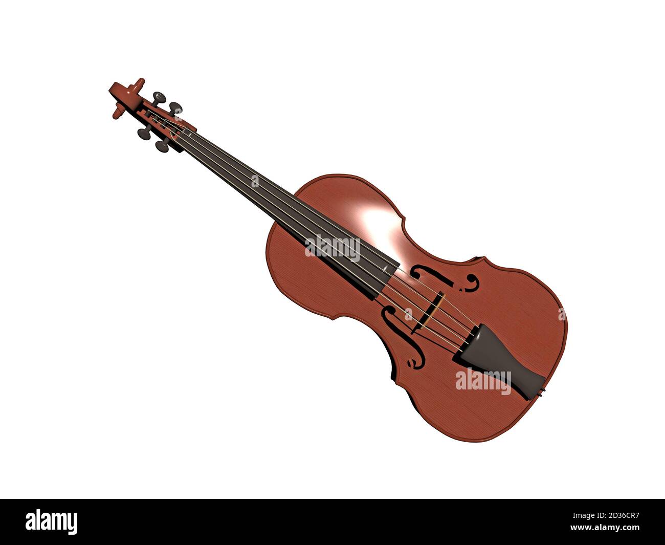 Violin with strings to make music Stock Photo Alamy