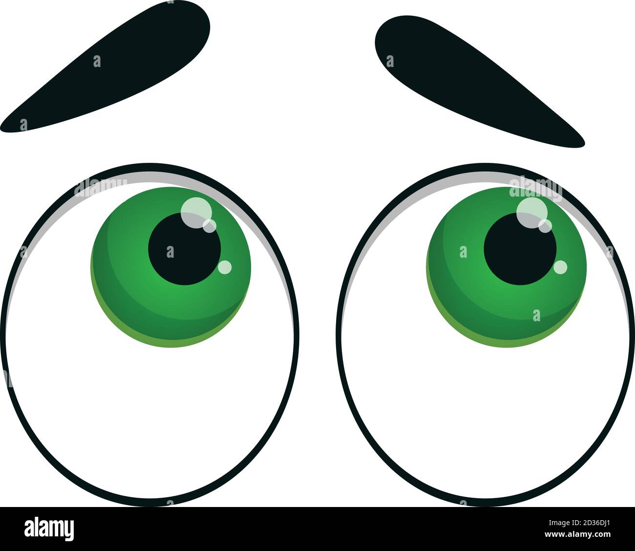 Pair of eyes icon. Cartoon of pair of eyes vector icon for web design