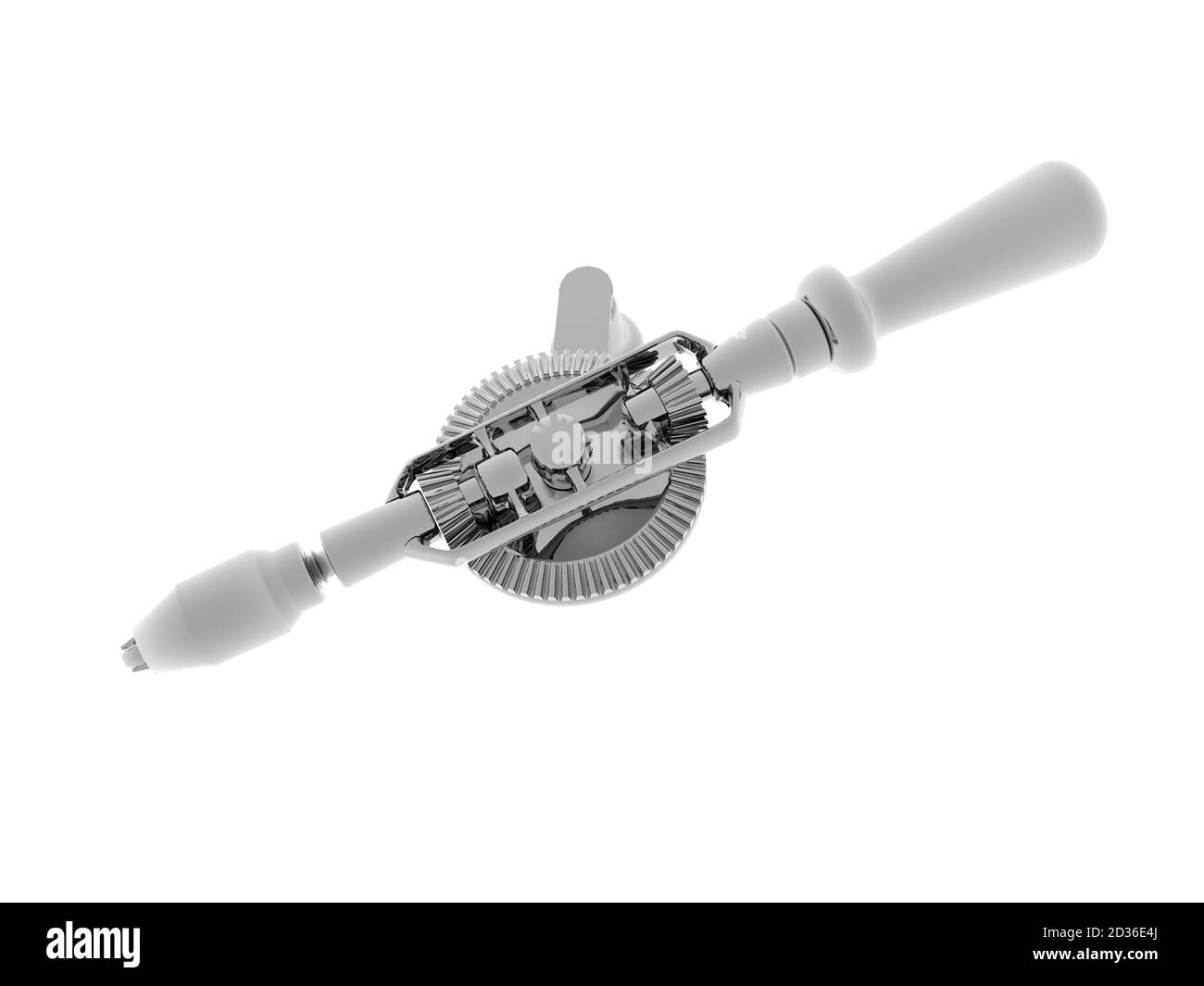 mechanical hand drill with crank Stock Photo Alamy