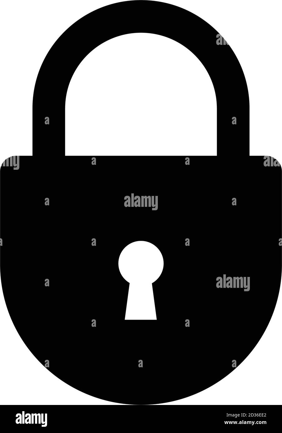 padlock logo icon vector template illustration Stock Vector Image & Art