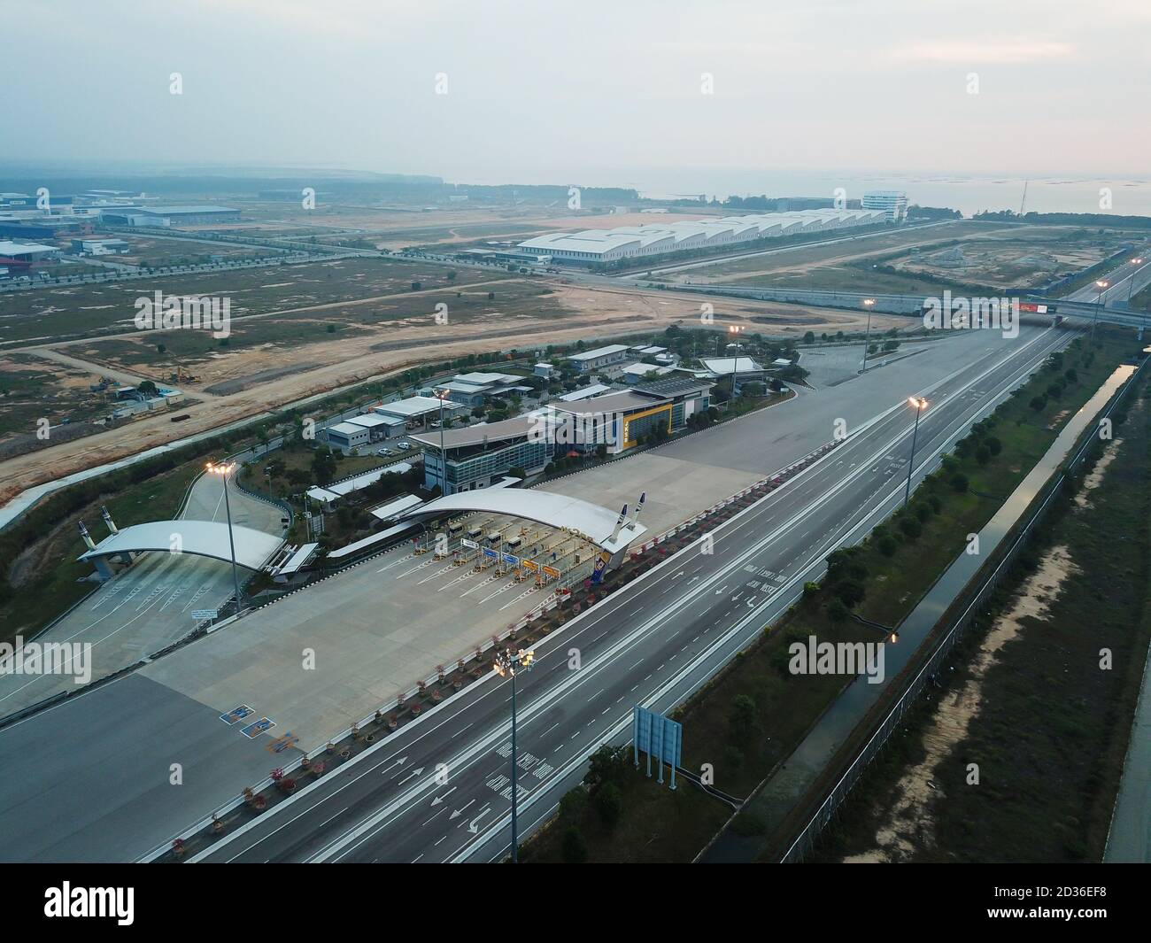Penang Second Bridge toll at Batu Kawan Stock Photo - Alamy