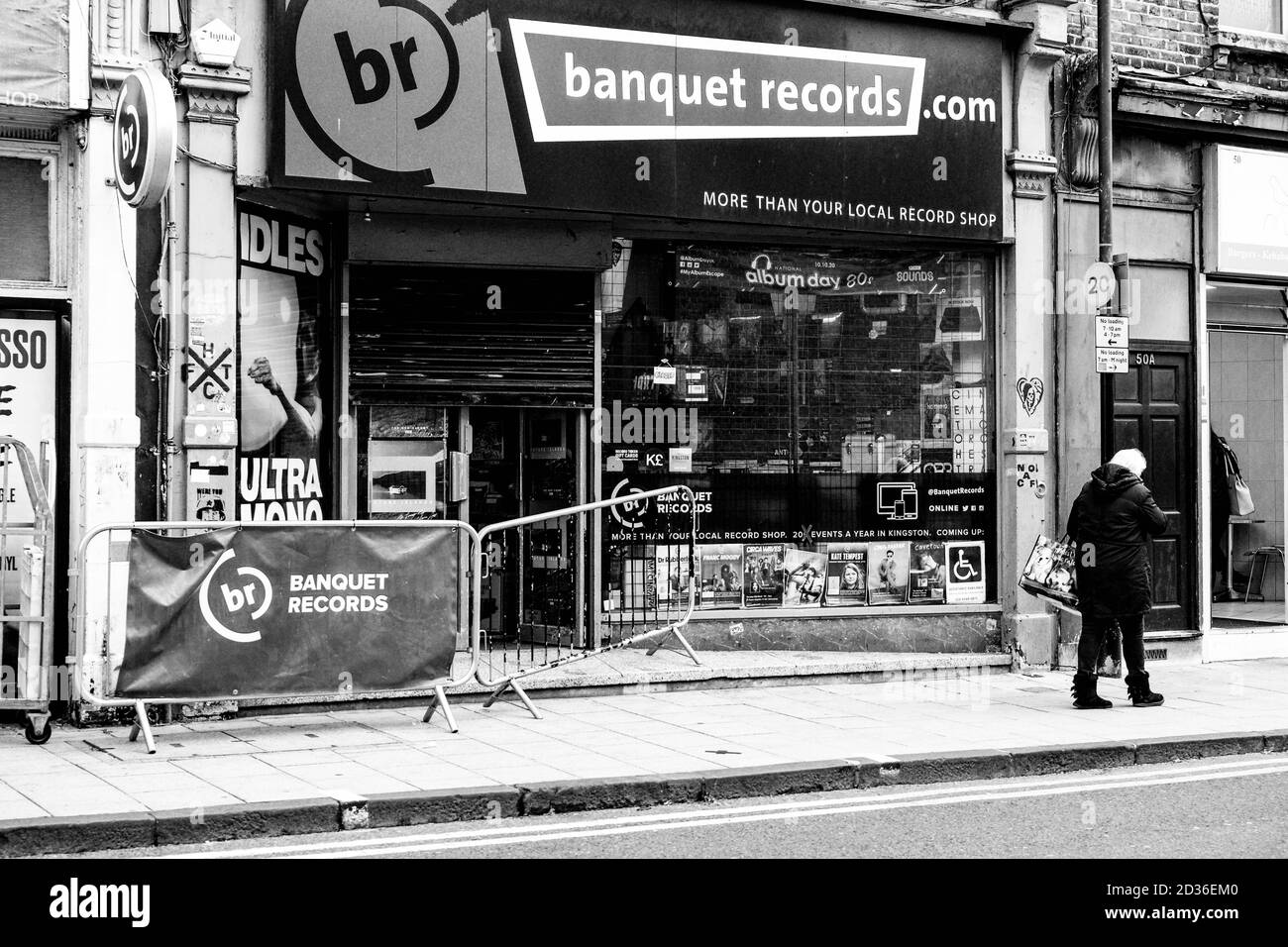 London UK October 06 2020, Independant Record Store Business Failure During COVID-19 Pandemic Stock Photo