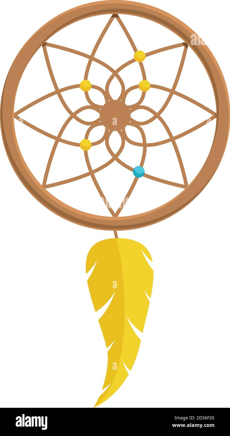 Magic dream catcher icon. Cartoon of magic dream catcher vector icon for  web design isolated on white background Stock Vector Image & Art - Alamy