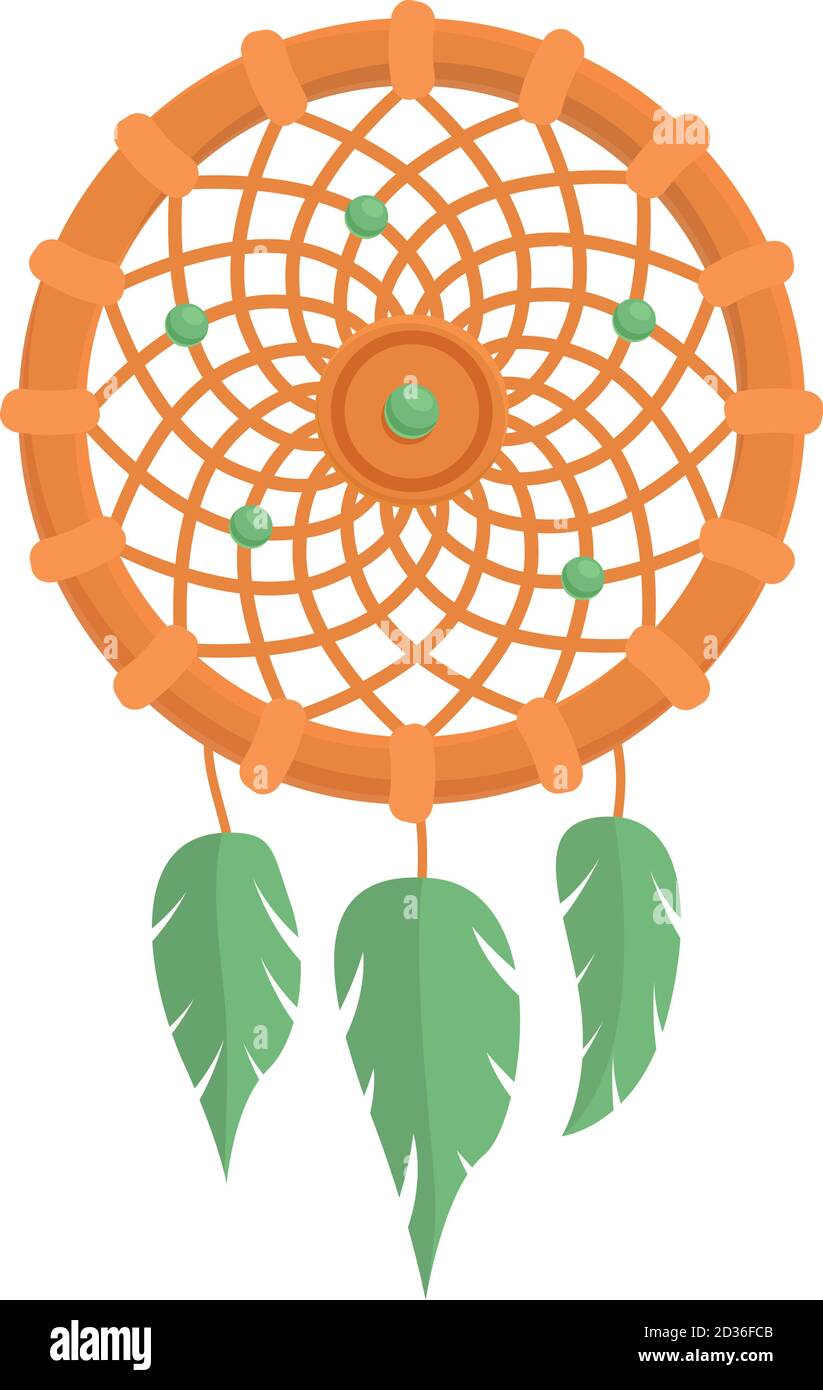 Protection dream catcher icon. Cartoon of protection dream catcher