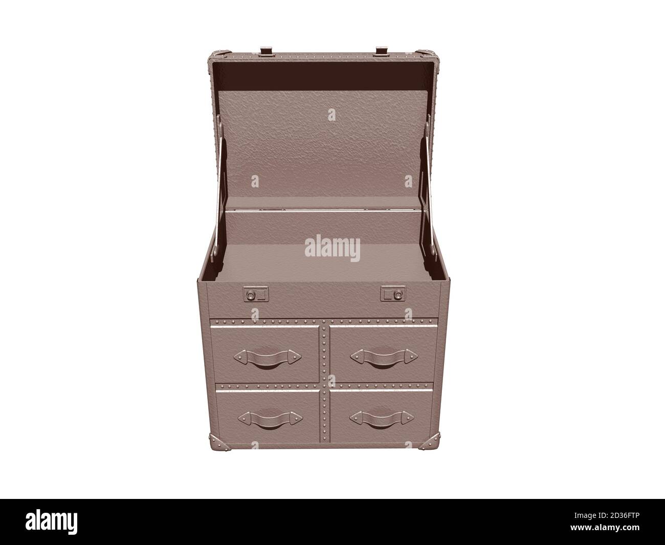large clothes box with lid and hinge Stock Photo Alamy