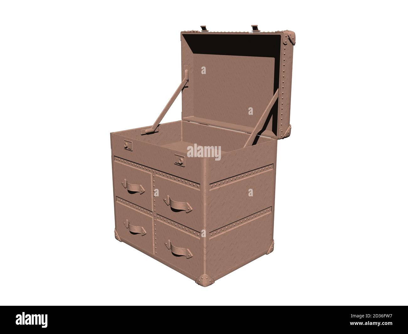 large clothes box with lid and hinge Stock Photo Alamy