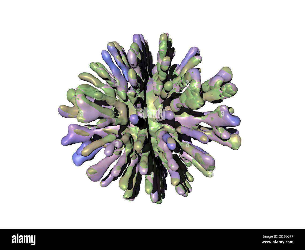 Spherical ball as a virus in the body Stock Photo - Alamy