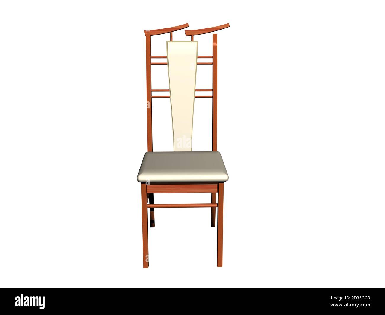 old fashioned wooden desk chair with upholstery Stock Photo Alamy