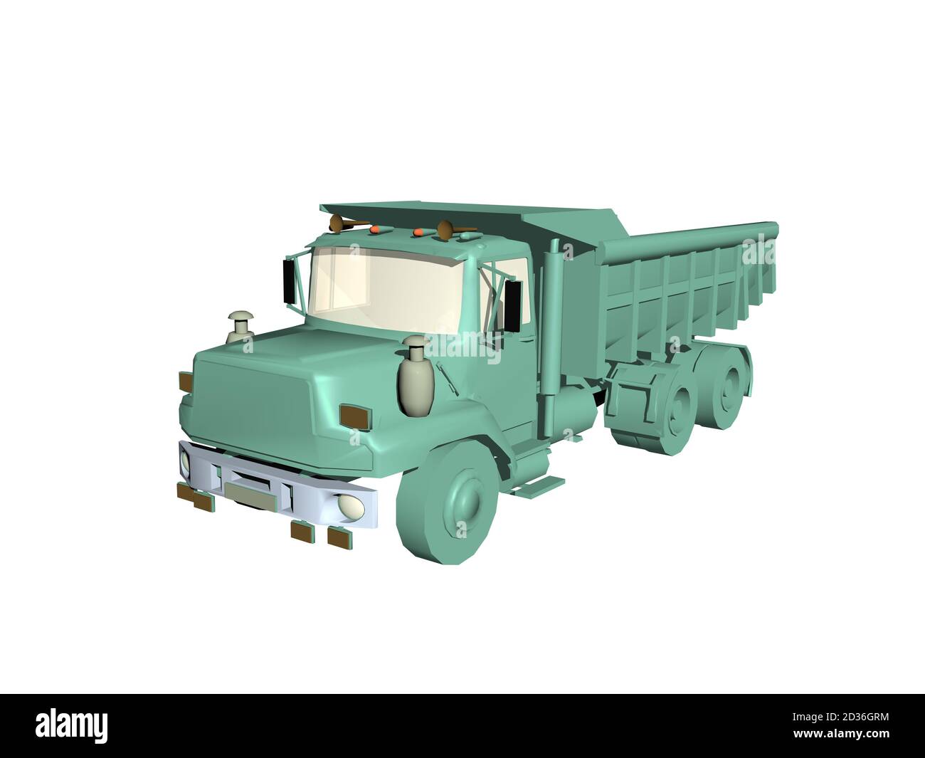 heavy truck with cargo area Stock Photo Alamy