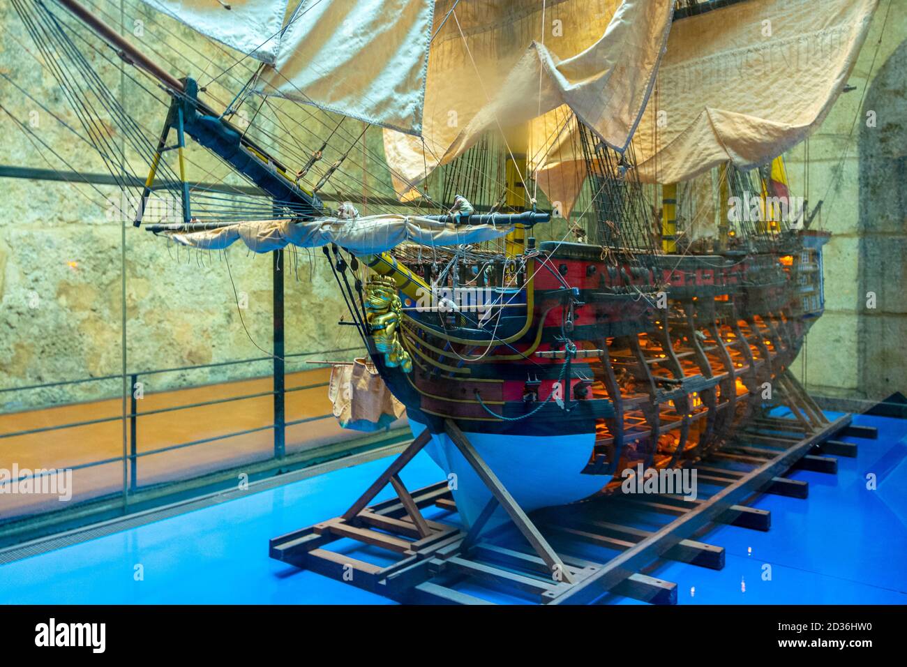 Model of Holy Trinity ship in Old Havana, Cuba Stock Photo - Alamy