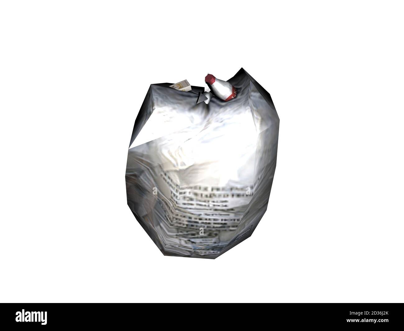 Plastic bag with waste to throw away Stock Photo Alamy