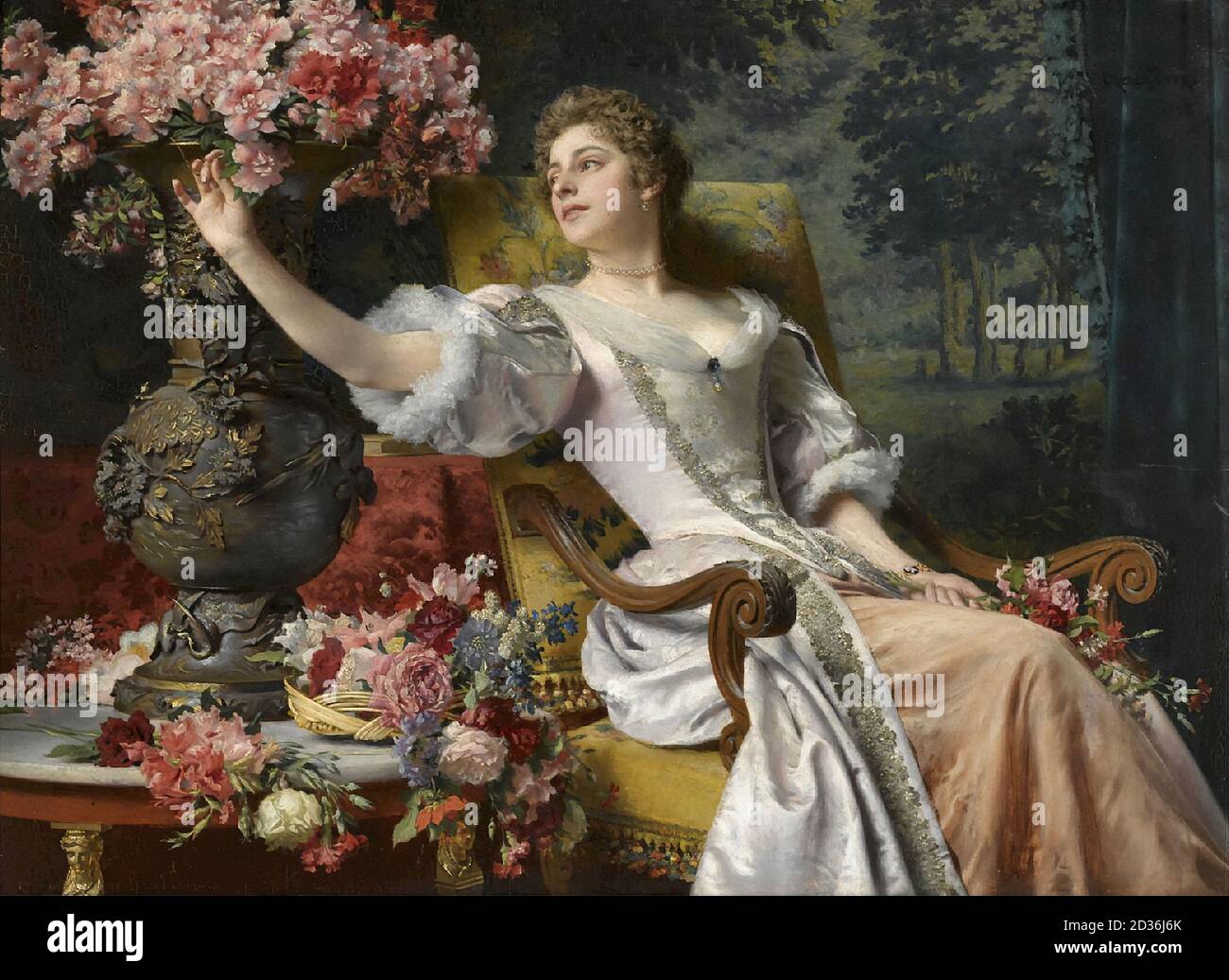 czachorski-wladislaw-von-the-blossom-of-youth-polish-school-stock