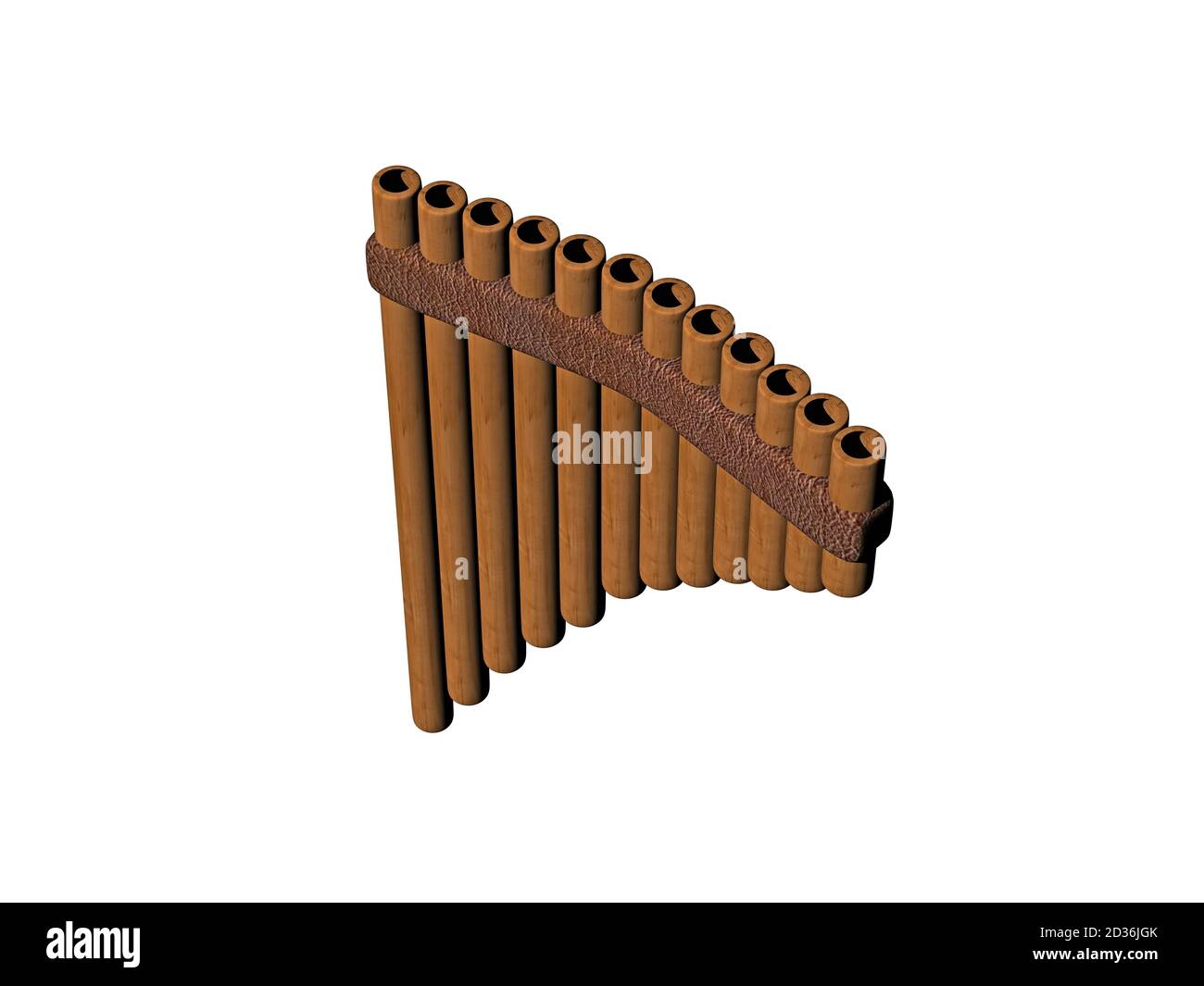 wooden panpipe for making music Stock Photo Alamy