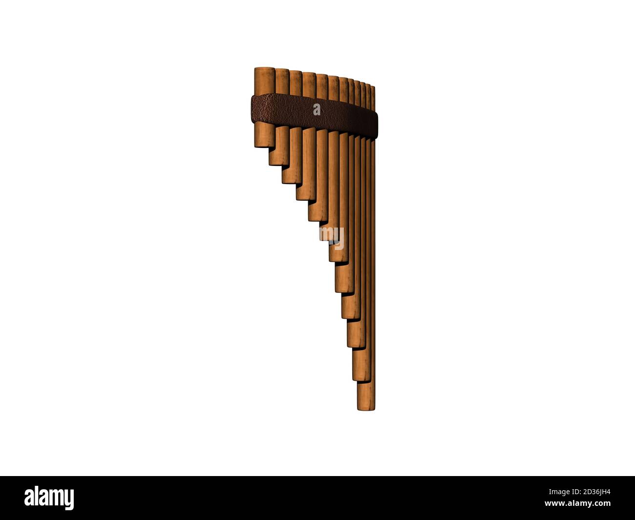 wooden panpipe for making music Stock Photo Alamy