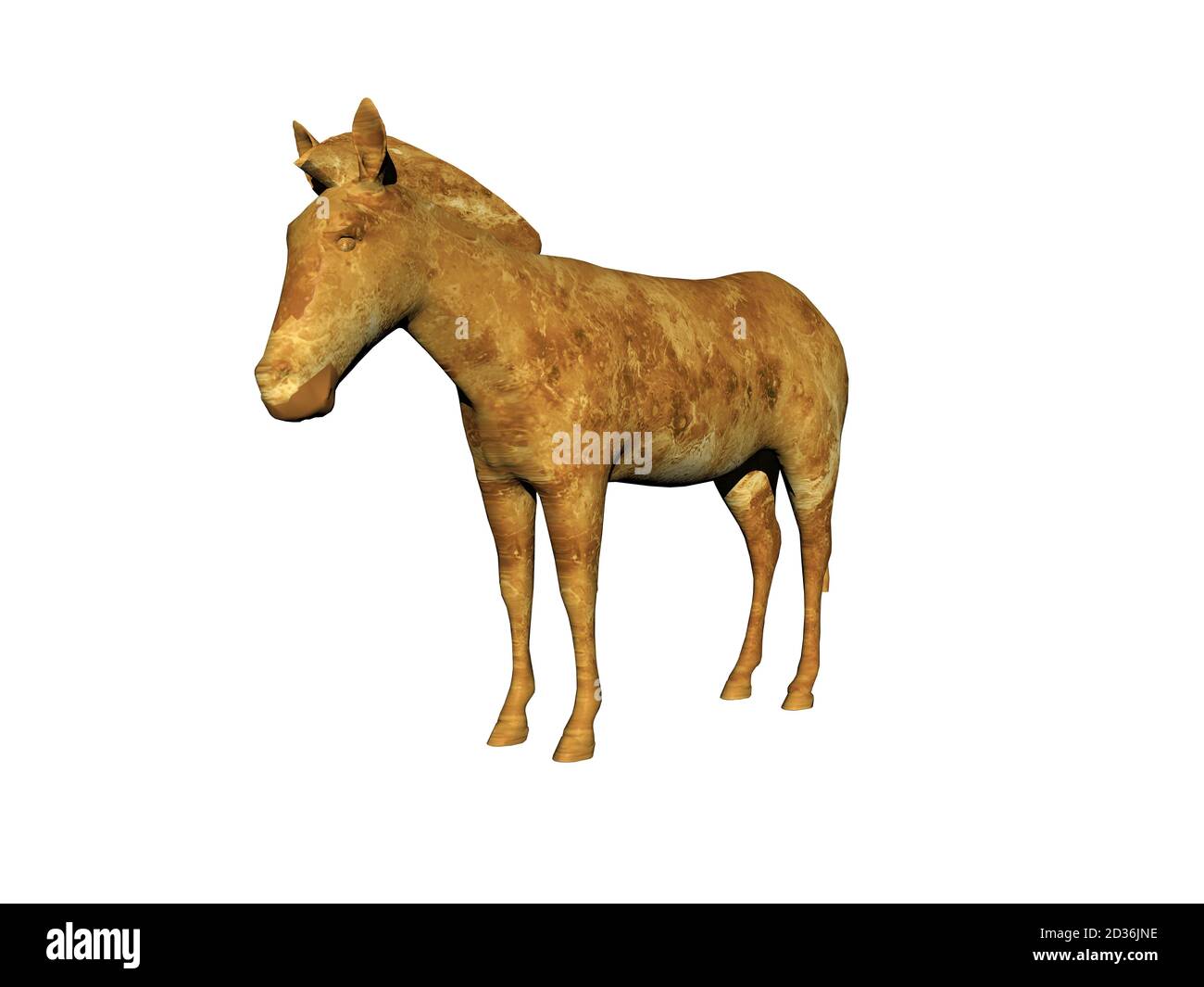 brown horse in the pasture Stock Photo