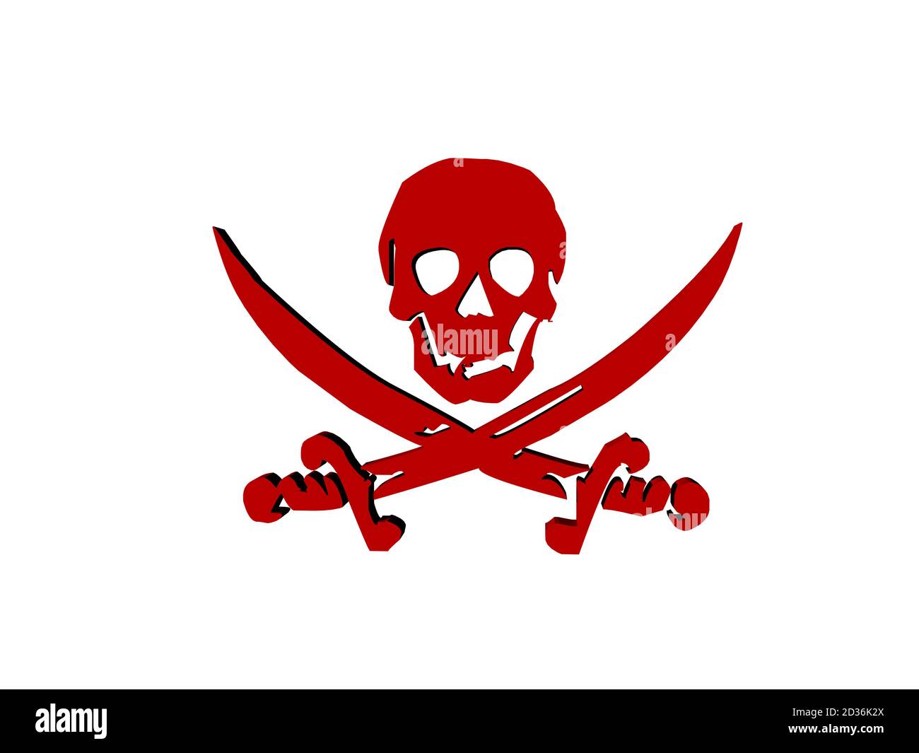 Skull as a symbol of danger and death Stock Photo - Alamy