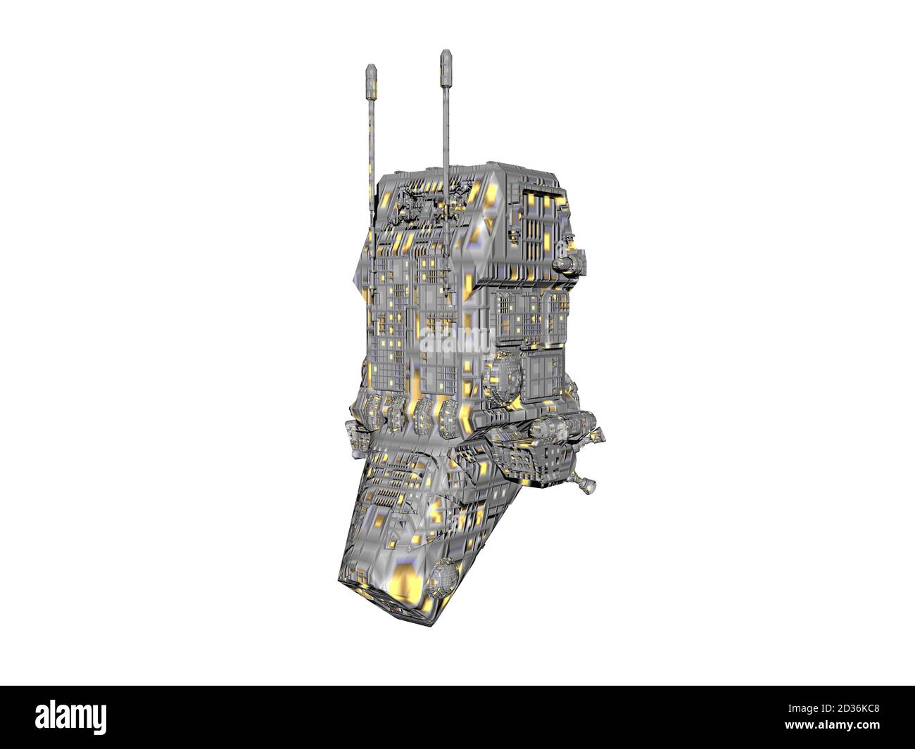 futuristic spaceships fly in space Stock Photo Alamy