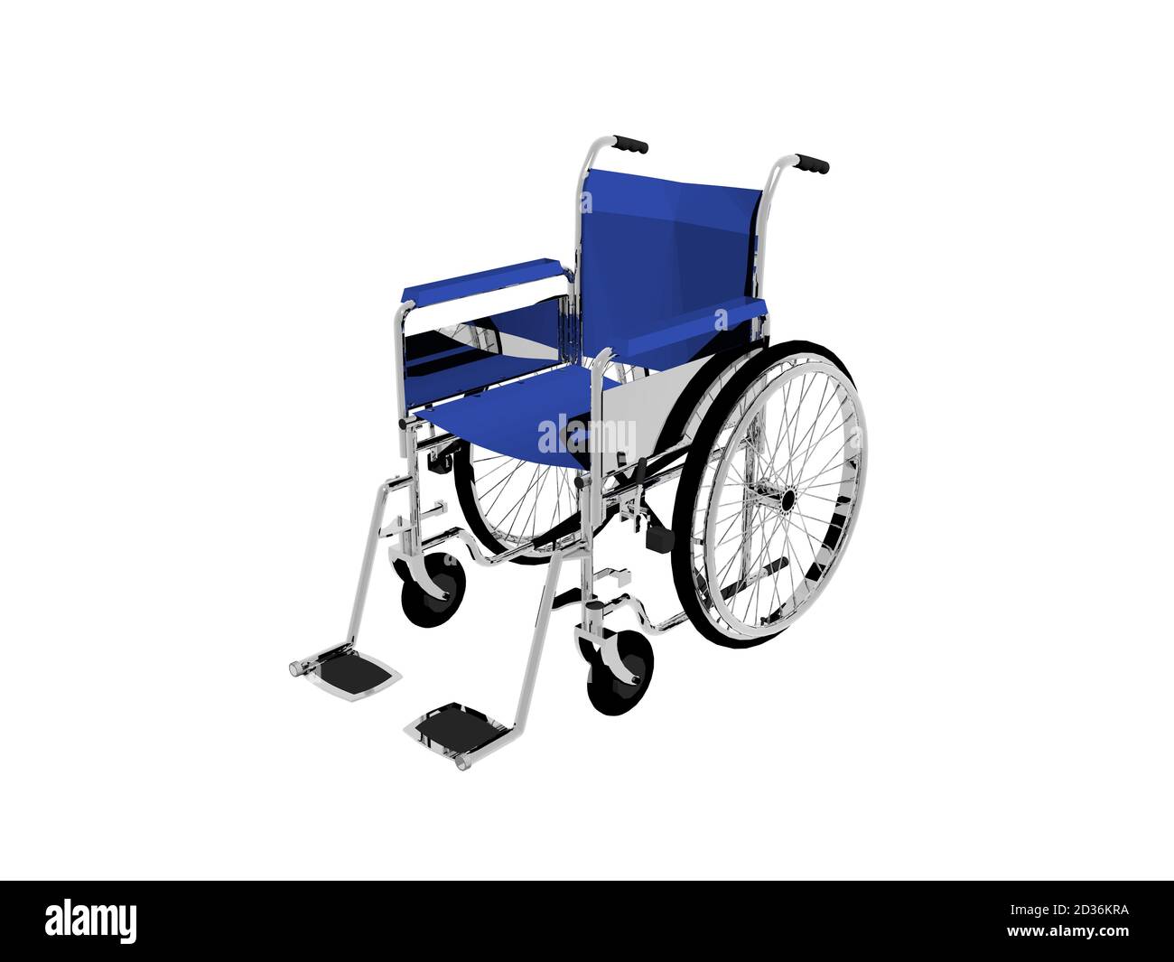 blue wheelchair for the disabled Stock Photo Alamy