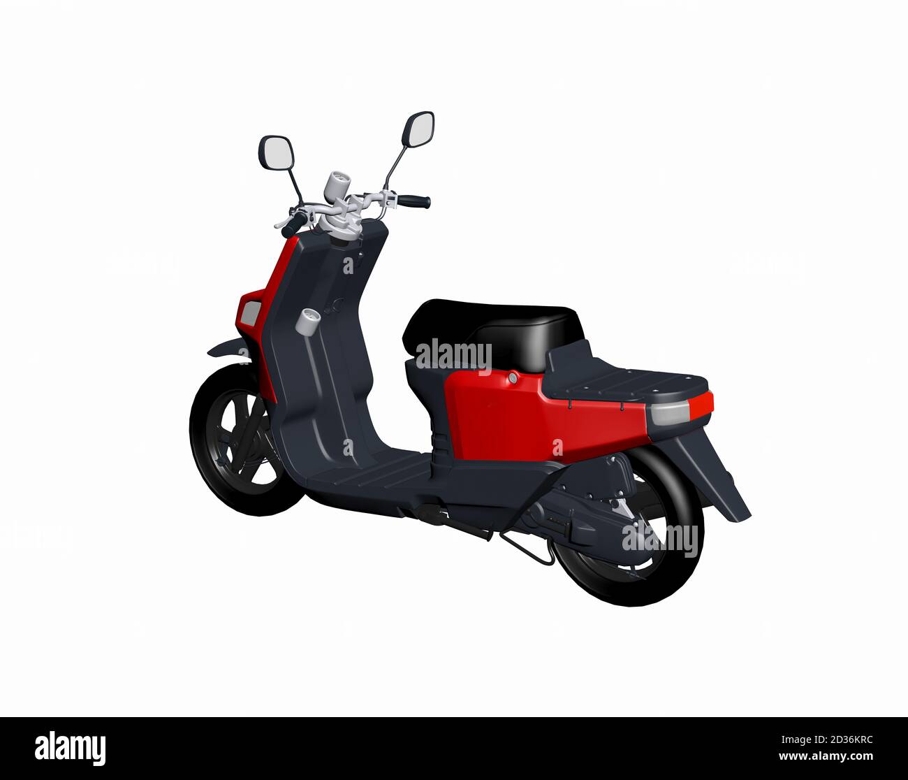 red scooter for getting around Stock Photo Alamy
