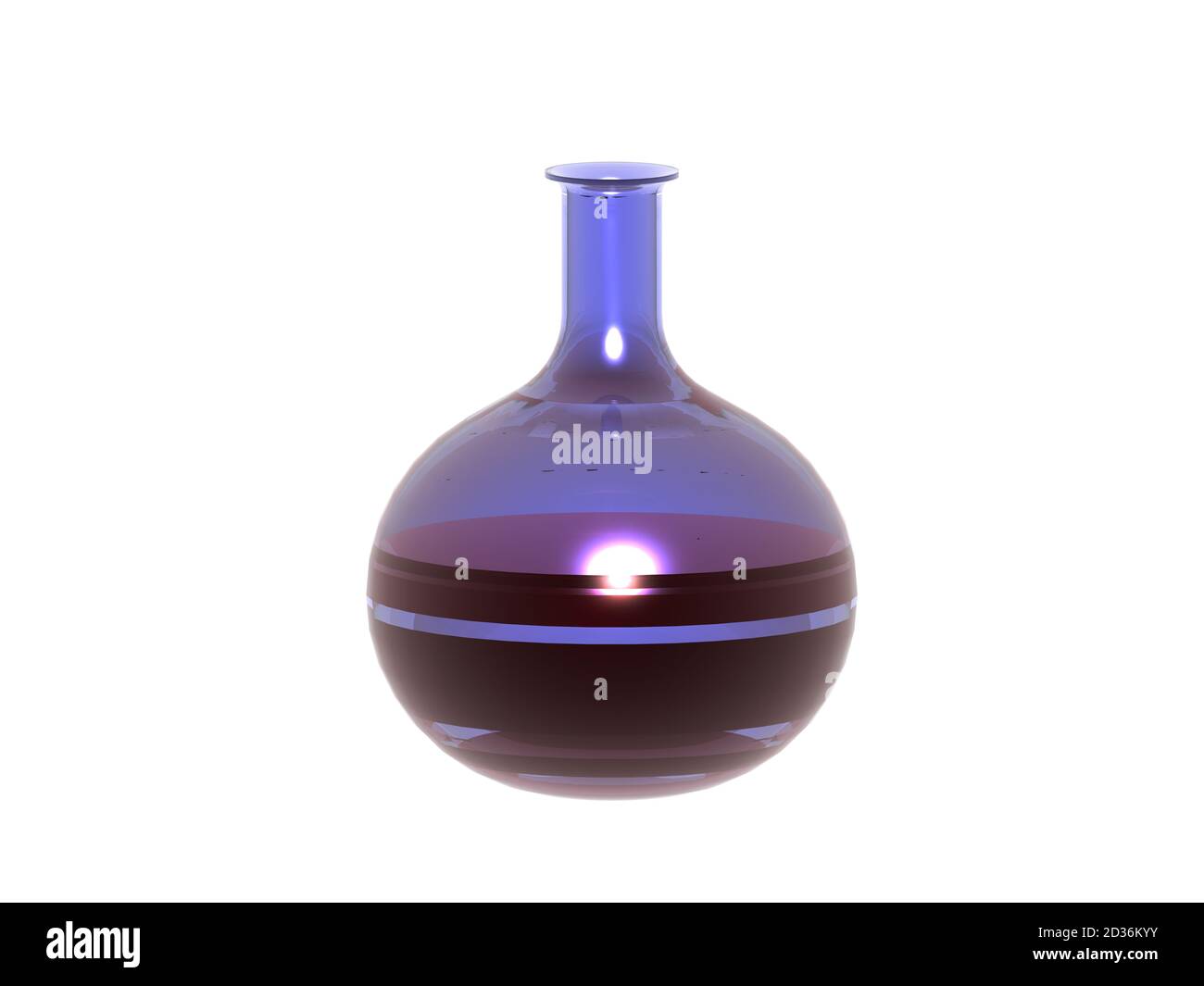 Round glass flask with chemicals in the laboratory Stock Photo Alamy