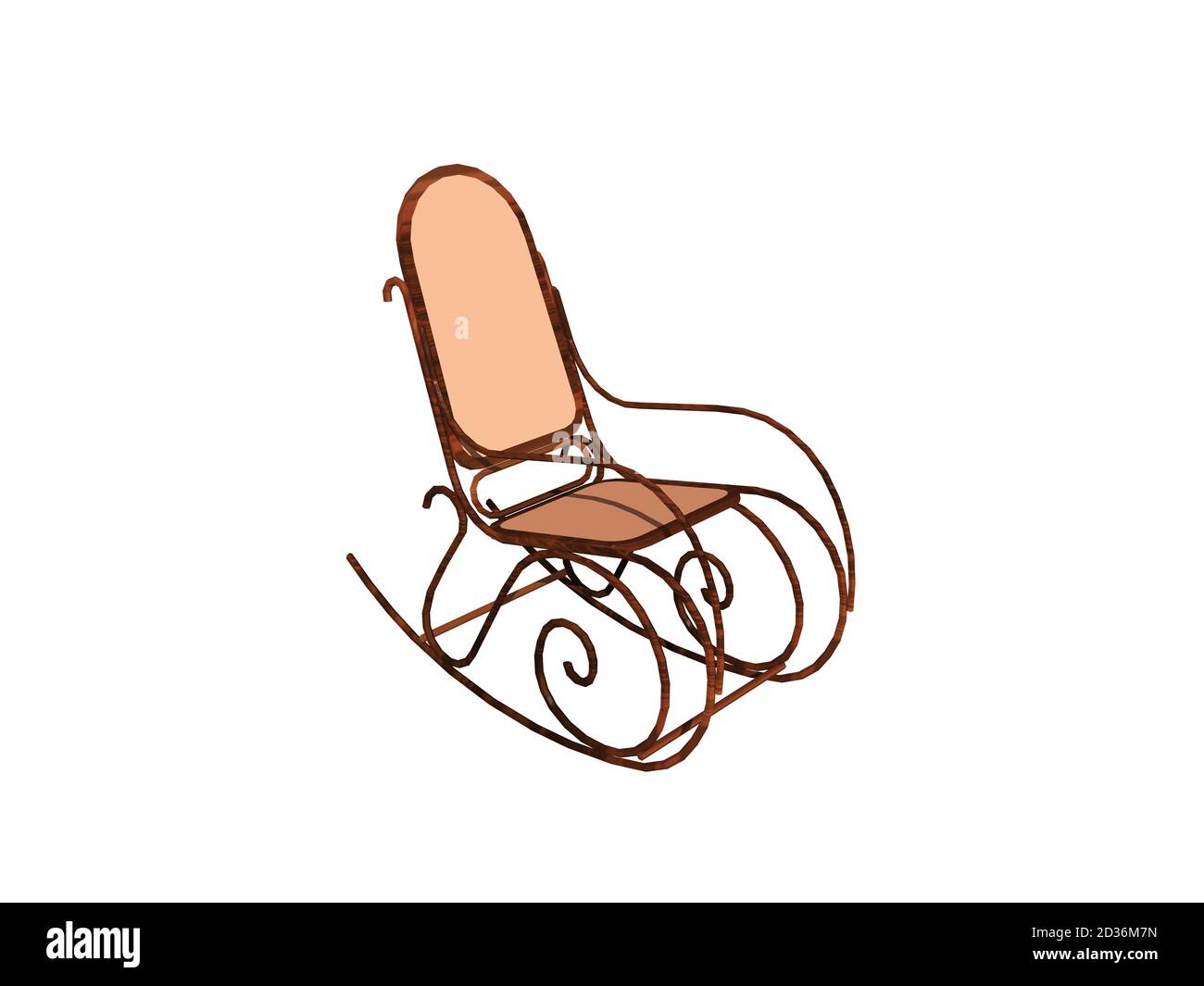 wooden rocking chair from grandpa Stock Photo - Alamy